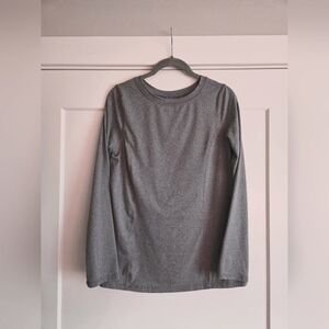 Pair of Beyond Scrubs Gray Underscrub Long Sleeve Tees